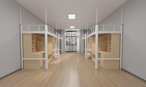 上下鋪鐵床廠家如何配置宿舍家具？