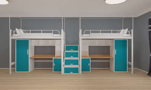 雙層鐵床上下床是什么款式？